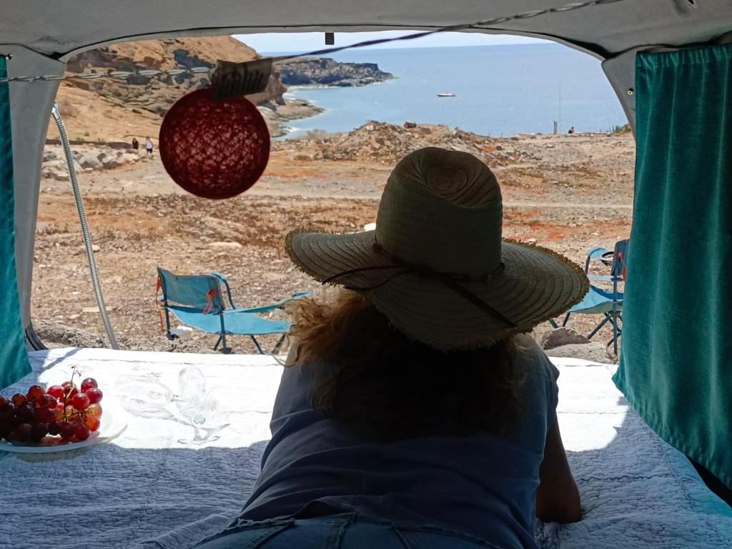 Vistas al mar desde el interior de la Discovery Atlántico